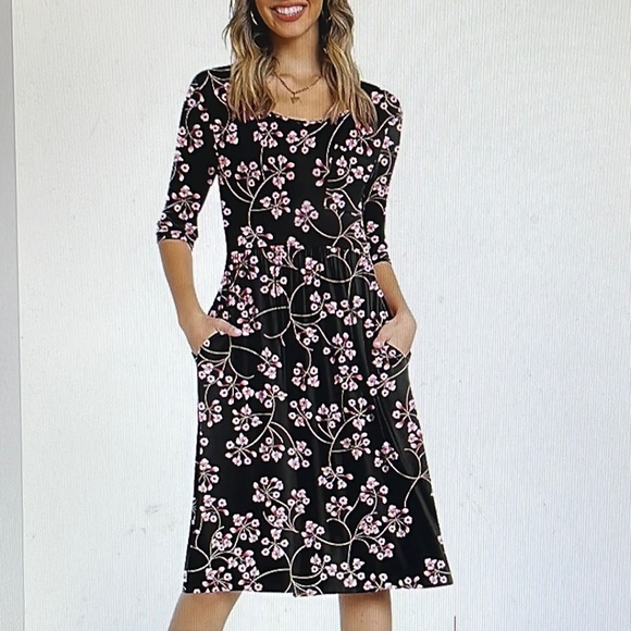 NWT Cathy loose boho comfy dress L-XL - Picture 1 of 13